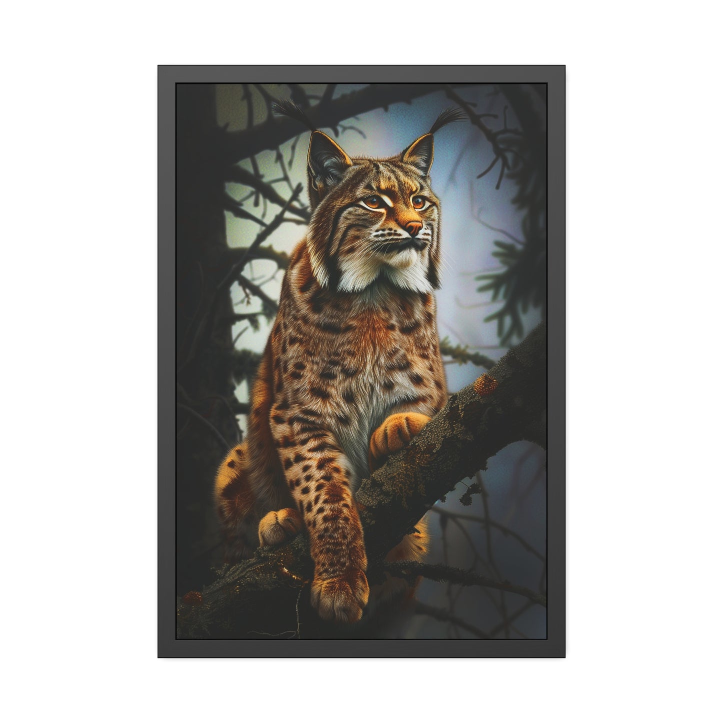 Lynx in the Forest (Framed Paper Posters)