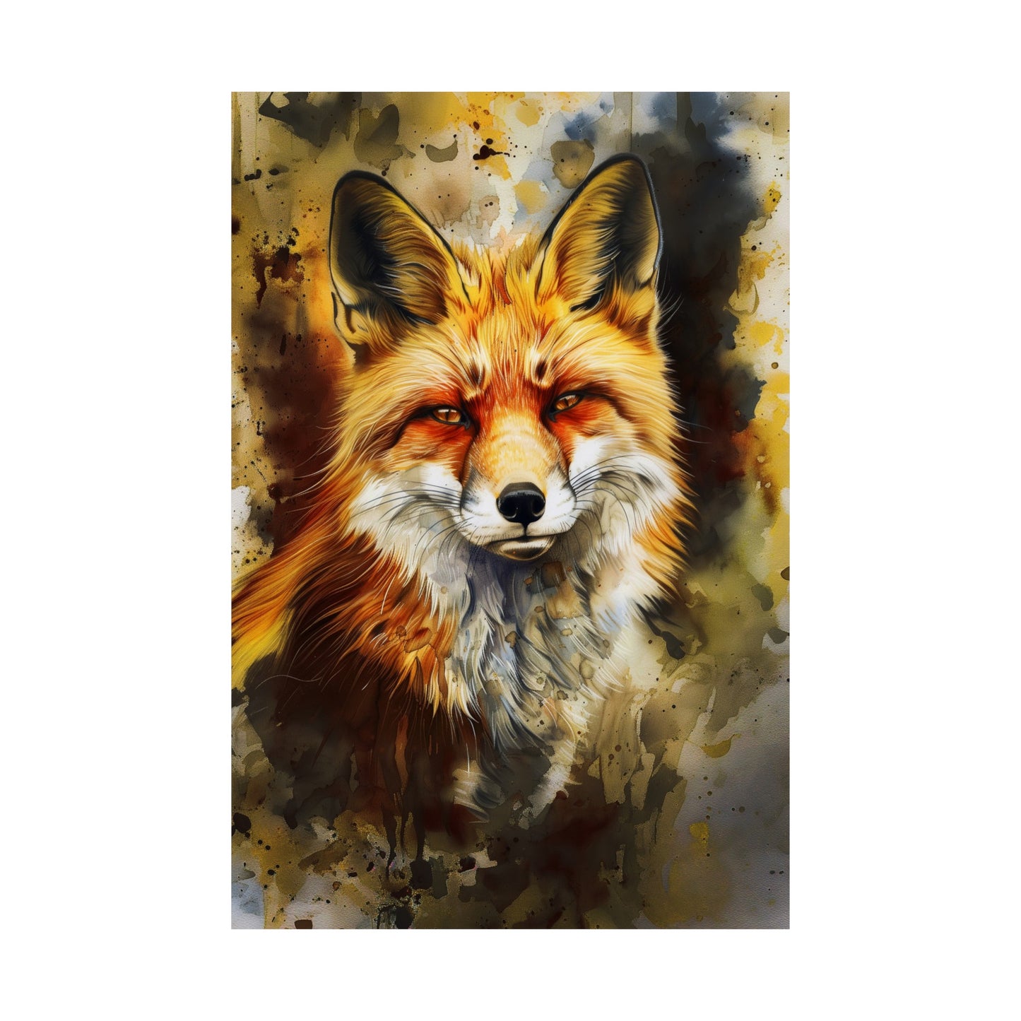 Vivid Fox (Matte Vertical Posters)